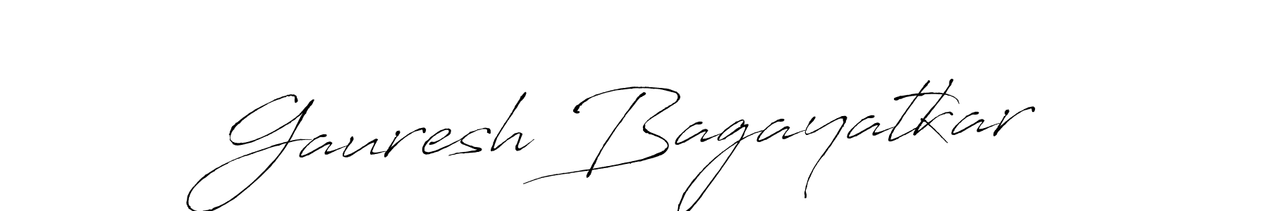 How to make Gauresh Bagayatkar name signature. Use Antro_Vectra style for creating short signs online. This is the latest handwritten sign. Gauresh Bagayatkar signature style 6 images and pictures png