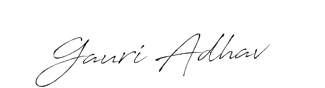 It looks lik you need a new signature style for name Gauri Adhav. Design unique handwritten (Antro_Vectra) signature with our free signature maker in just a few clicks. Gauri Adhav signature style 6 images and pictures png