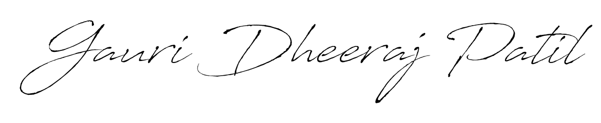 The Antro_Vectra typeface gives name Gauri Dheeraj Patil a refined look. Suitable for certificates, diplomas, and official verification. Gauri Dheeraj Patil signature style 6 images and pictures png