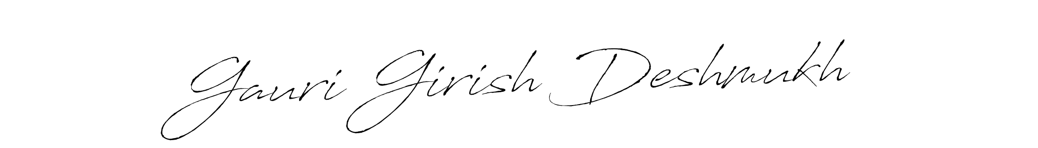 How to make Gauri Girish Deshmukh signature? Antro_Vectra is a professional autograph style. Create handwritten signature for Gauri Girish Deshmukh name. Gauri Girish Deshmukh signature style 6 images and pictures png
