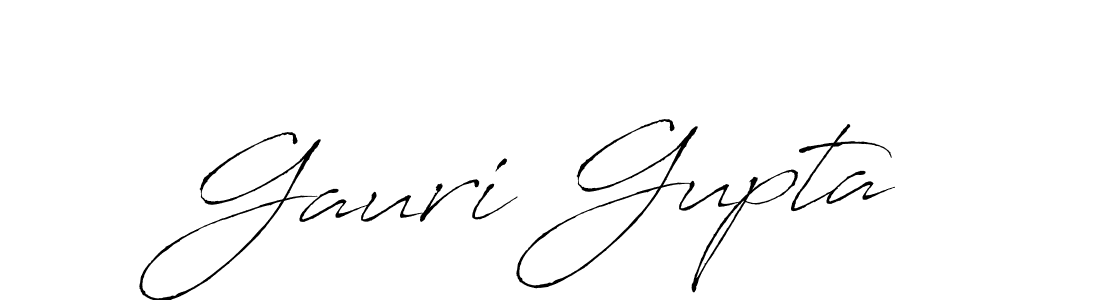 Gauri Gupta stylish signature style. Best Handwritten Sign (Antro_Vectra) for my name. Handwritten Signature Collection Ideas for my name Gauri Gupta. Gauri Gupta signature style 6 images and pictures png