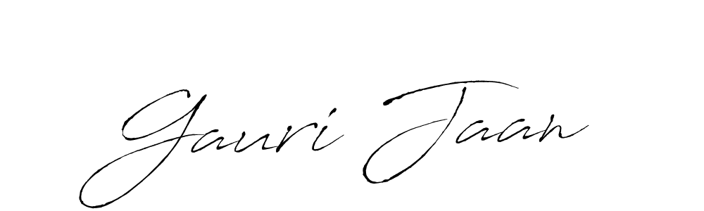 The best way (Antro_Vectra) to make a short signature is to pick only two or three words in your name. The name Gauri Jaan include a total of six letters. For converting this name. Gauri Jaan signature style 6 images and pictures png