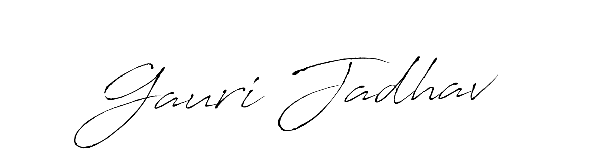Antro_Vectra is a professional signature style that is perfect for those who want to add a touch of class to their signature. It is also a great choice for those who want to make their signature more unique. Get Gauri Jadhav name to fancy signature for free. Gauri Jadhav signature style 6 images and pictures png