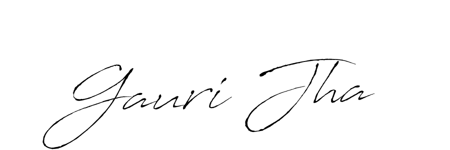 You should practise on your own different ways (Antro_Vectra) to write your name (Gauri Jha) in signature. don't let someone else do it for you. Gauri Jha signature style 6 images and pictures png