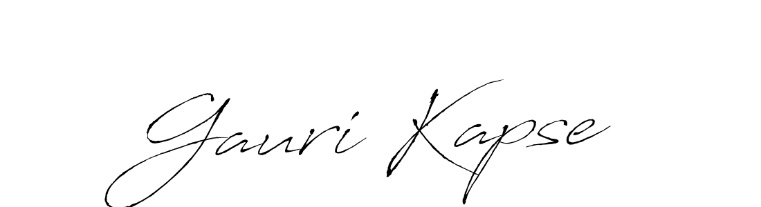 How to make Gauri Kapse signature? Antro_Vectra is a professional autograph style. Create handwritten signature for Gauri Kapse name. Gauri Kapse signature style 6 images and pictures png