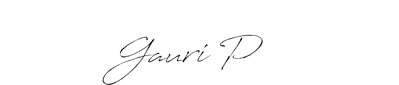 How to make Gauri P ☺️ signature? Antro_Vectra is a professional autograph style. Create handwritten signature for Gauri P ☺️ name. Gauri P ☺️ signature style 6 images and pictures png