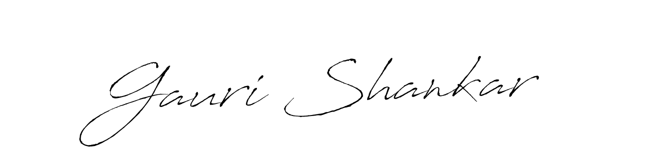 Gauri Shankar stylish signature style. Best Handwritten Sign (Antro_Vectra) for my name. Handwritten Signature Collection Ideas for my name Gauri Shankar. Gauri Shankar signature style 6 images and pictures png