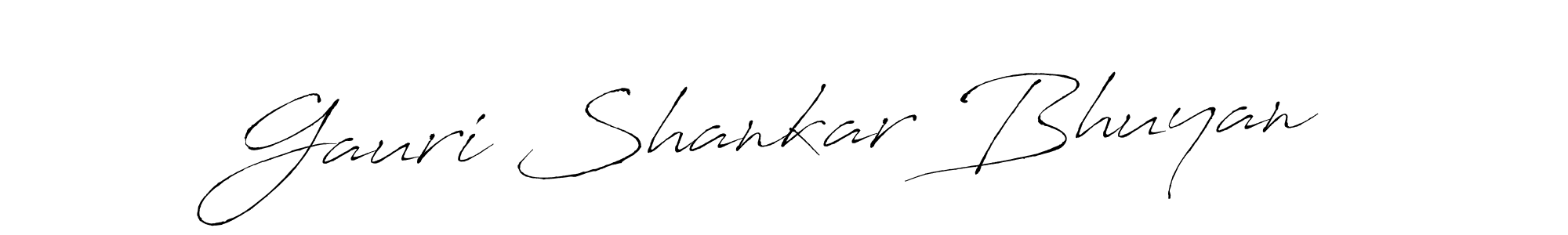 Also we have Gauri Shankar Bhuyan name is the best signature style. Create professional handwritten signature collection using Antro_Vectra autograph style. Gauri Shankar Bhuyan signature style 6 images and pictures png