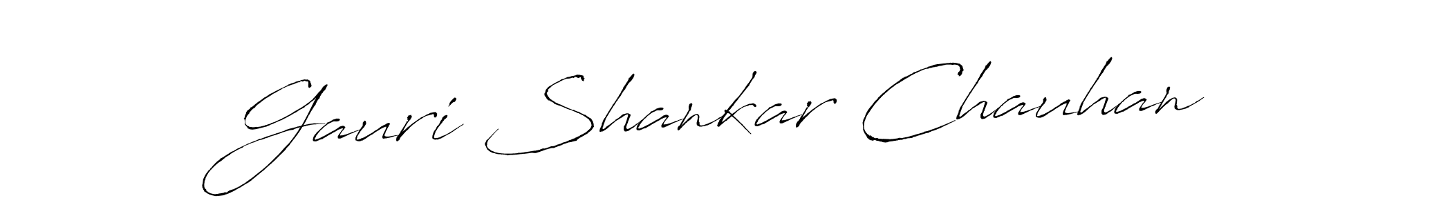 Gauri Shankar Chauhan stylish signature style. Best Handwritten Sign (Antro_Vectra) for my name. Handwritten Signature Collection Ideas for my name Gauri Shankar Chauhan. Gauri Shankar Chauhan signature style 6 images and pictures png