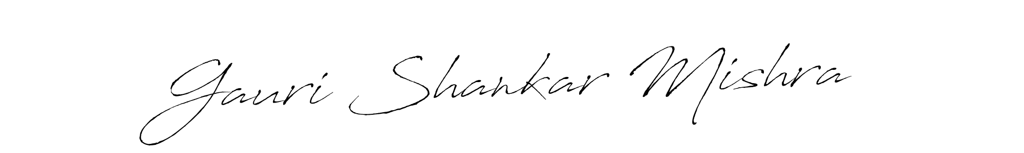 Create a beautiful signature design for name Gauri Shankar Mishra. With this signature (Antro_Vectra) fonts, you can make a handwritten signature for free. Gauri Shankar Mishra signature style 6 images and pictures png