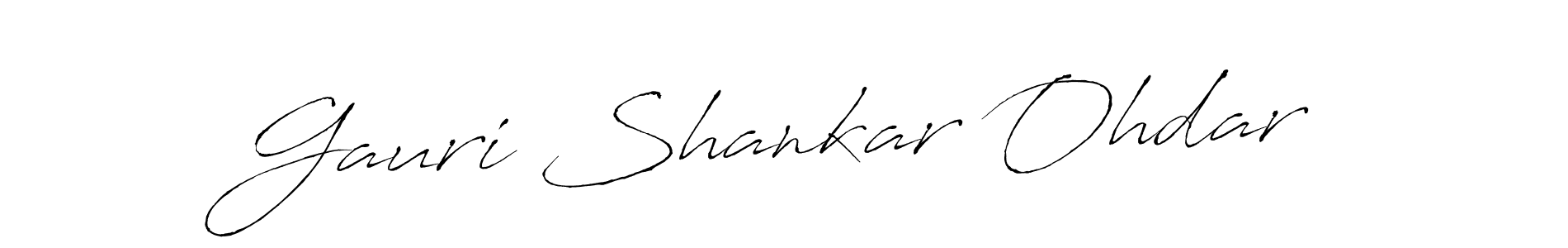 Also we have Gauri Shankar Ohdar name is the best signature style. Create professional handwritten signature collection using Antro_Vectra autograph style. Gauri Shankar Ohdar signature style 6 images and pictures png