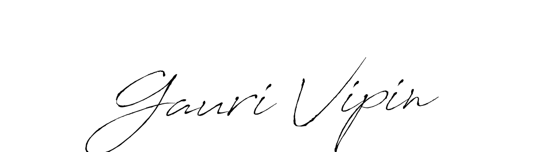 Create a beautiful signature design for name Gauri Vipin. With this signature (Antro_Vectra) fonts, you can make a handwritten signature for free. Gauri Vipin signature style 6 images and pictures png