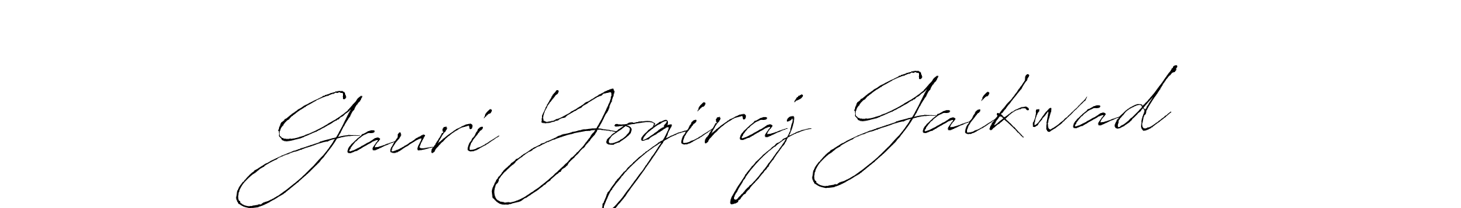 This is the best signature style for the Gauri Yogiraj Gaikwad name. Also you like these signature font (Antro_Vectra). Mix name signature. Gauri Yogiraj Gaikwad signature style 6 images and pictures png