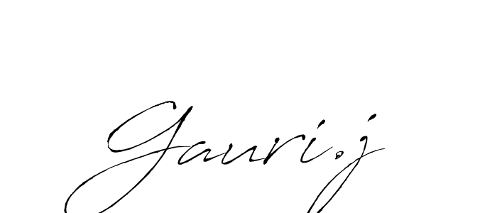 You should practise on your own different ways (Antro_Vectra) to write your name (Gauri.j) in signature. don't let someone else do it for you. Gauri.j signature style 6 images and pictures png