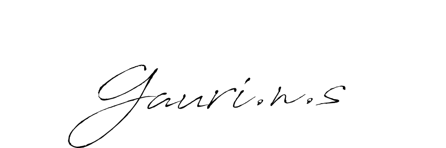 How to make Gauri.n.s signature? Antro_Vectra is a professional autograph style. Create handwritten signature for Gauri.n.s name. Gauri.n.s signature style 6 images and pictures png