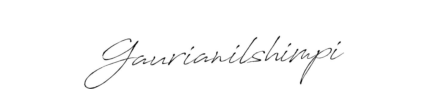 How to make Gaurianilshimpi signature? Antro_Vectra is a professional autograph style. Create handwritten signature for Gaurianilshimpi name. Gaurianilshimpi signature style 6 images and pictures png