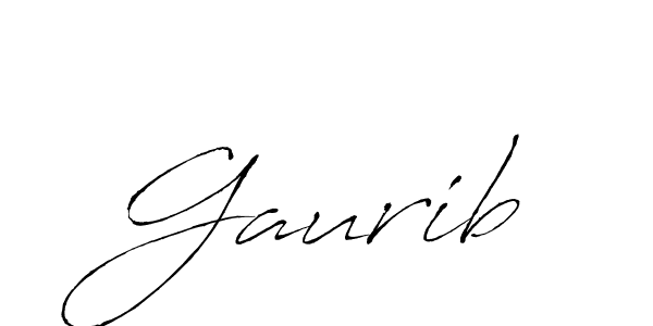 Make a beautiful signature design for name Gaurib. With this signature (Antro_Vectra) style, you can create a handwritten signature for free. Gaurib signature style 6 images and pictures png