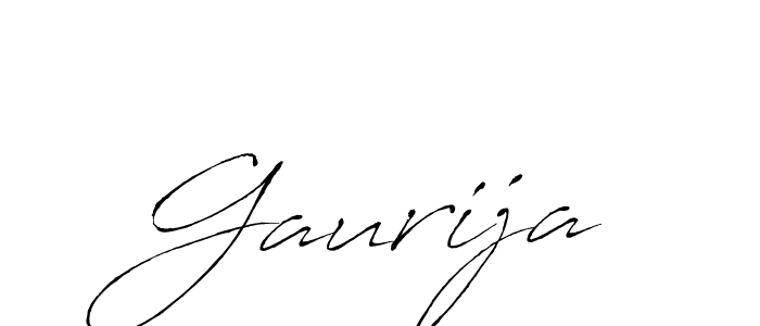 Gaurija stylish signature style. Best Handwritten Sign (Antro_Vectra) for my name. Handwritten Signature Collection Ideas for my name Gaurija. Gaurija signature style 6 images and pictures png