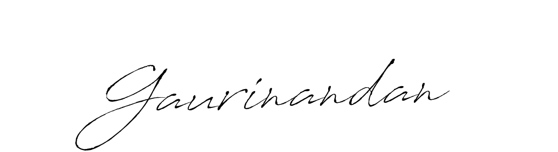 Gaurinandan stylish signature style. Best Handwritten Sign (Antro_Vectra) for my name. Handwritten Signature Collection Ideas for my name Gaurinandan. Gaurinandan signature style 6 images and pictures png