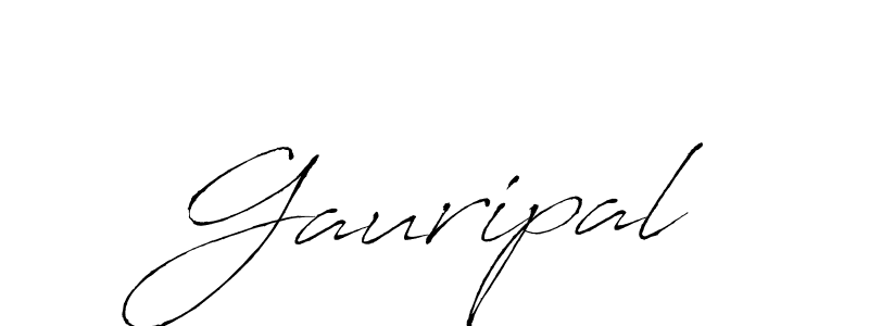 How to make Gauripal signature? Antro_Vectra is a professional autograph style. Create handwritten signature for Gauripal name. Gauripal signature style 6 images and pictures png