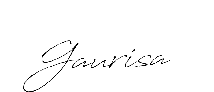 Make a beautiful signature design for name Gaurisa. With this signature (Antro_Vectra) style, you can create a handwritten signature for free. Gaurisa signature style 6 images and pictures png