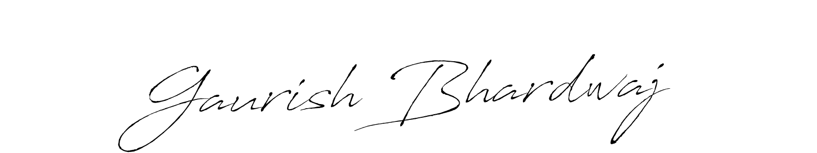 Create a beautiful signature design for name Gaurish Bhardwaj. With this signature (Antro_Vectra) fonts, you can make a handwritten signature for free. Gaurish Bhardwaj signature style 6 images and pictures png
