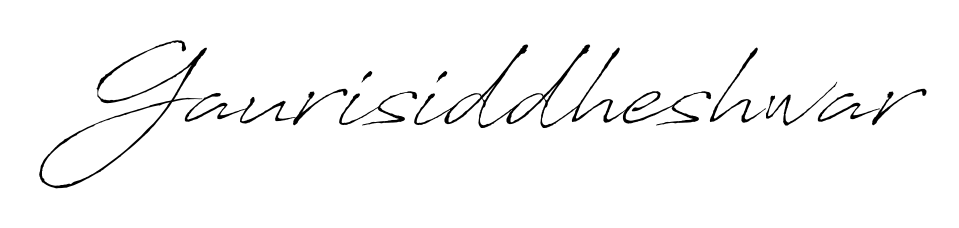 Elevate your brand with a stunning Gaurisiddheshwar eSignature. The Antro_Vectra style provides a balanced, flowing aesthetic for everyday signing. Gaurisiddheshwar signature style 6 images and pictures png