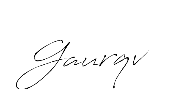 Also we have Gaurqv name is the best signature style. Create professional handwritten signature collection using Antro_Vectra autograph style. Gaurqv signature style 6 images and pictures png