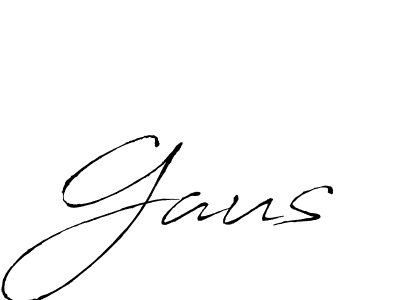 Gaus stylish signature style. Best Handwritten Sign (Antro_Vectra) for my name. Handwritten Signature Collection Ideas for my name Gaus. Gaus signature style 6 images and pictures png