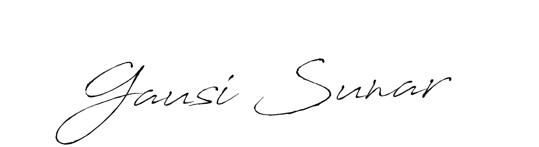 Similarly Antro_Vectra is the best handwritten signature design. Signature creator online .You can use it as an online autograph creator for name Gausi Sunar. Gausi Sunar signature style 6 images and pictures png