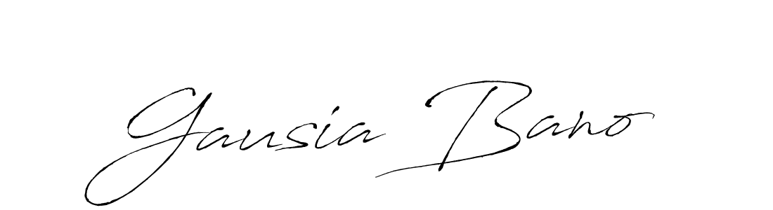 Make a short Gausia Bano signature style. Manage your documents anywhere anytime using Antro_Vectra. Create and add eSignatures, submit forms, share and send files easily. Gausia Bano signature style 6 images and pictures png