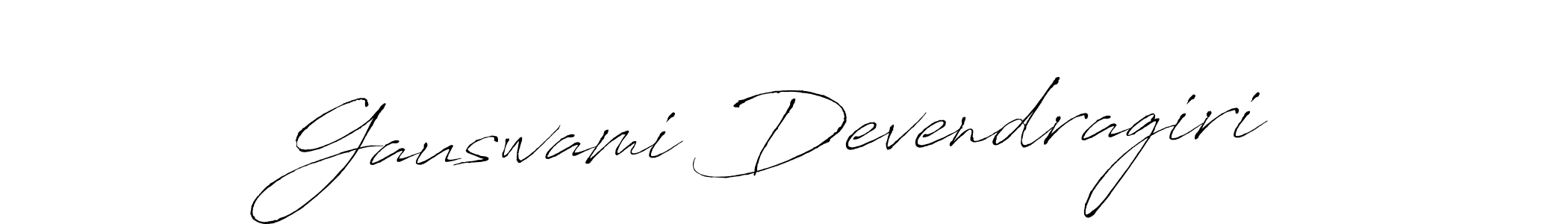 It looks lik you need a new signature style for name Gauswami Devendragiri. Design unique handwritten (Antro_Vectra) signature with our free signature maker in just a few clicks. Gauswami Devendragiri signature style 6 images and pictures png