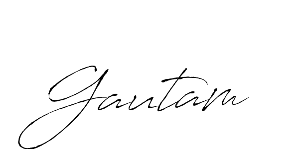 Use a signature maker to create a handwritten signature online. With this signature software, you can design (Antro_Vectra) your own signature for name Gautam. Gautam signature style 6 images and pictures png