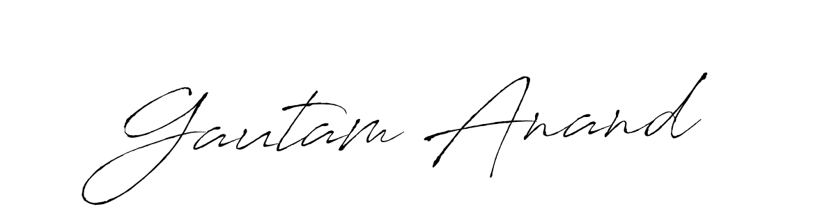 Gautam Anand stylish signature style. Best Handwritten Sign (Antro_Vectra) for my name. Handwritten Signature Collection Ideas for my name Gautam Anand. Gautam Anand signature style 6 images and pictures png