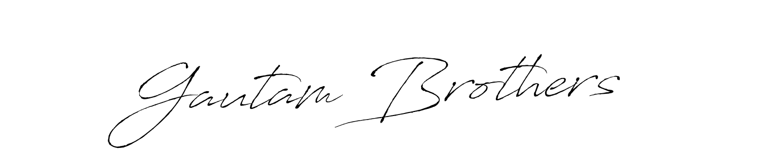 Antro_Vectra is a professional signature style that is perfect for those who want to add a touch of class to their signature. It is also a great choice for those who want to make their signature more unique. Get Gautam Brothers name to fancy signature for free. Gautam Brothers signature style 6 images and pictures png