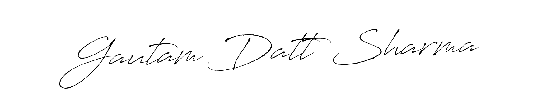 Design your own signature with our free online signature maker. With this signature software, you can create a handwritten (Antro_Vectra) signature for name Gautam Datt Sharma. Gautam Datt Sharma signature style 6 images and pictures png