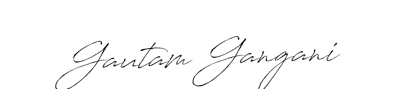 if you are searching for the best signature style for your name Gautam Gangani. so please give up your signature search. here we have designed multiple signature styles  using Antro_Vectra. Gautam Gangani signature style 6 images and pictures png