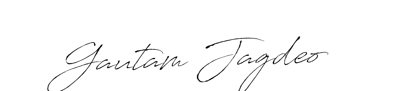 Create a beautiful signature design for name Gautam Jagdeo. With this signature (Antro_Vectra) fonts, you can make a handwritten signature for free. Gautam Jagdeo signature style 6 images and pictures png