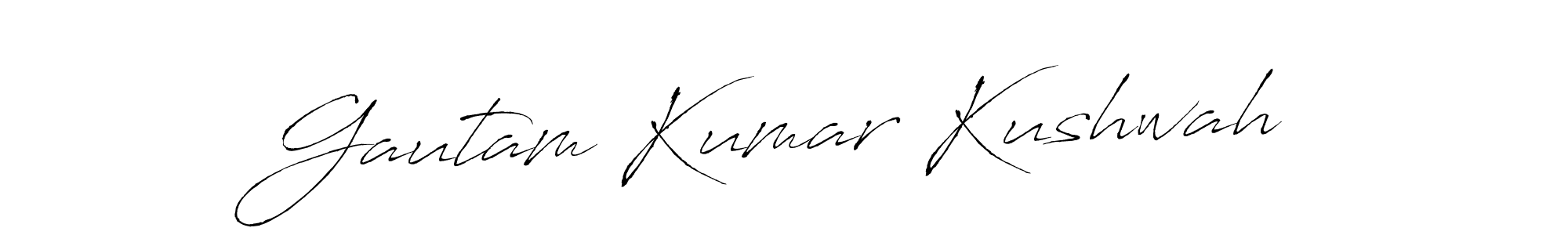 Antro_Vectra is a professional signature style that is perfect for those who want to add a touch of class to their signature. It is also a great choice for those who want to make their signature more unique. Get Gautam Kumar Kushwah name to fancy signature for free. Gautam Kumar Kushwah signature style 6 images and pictures png