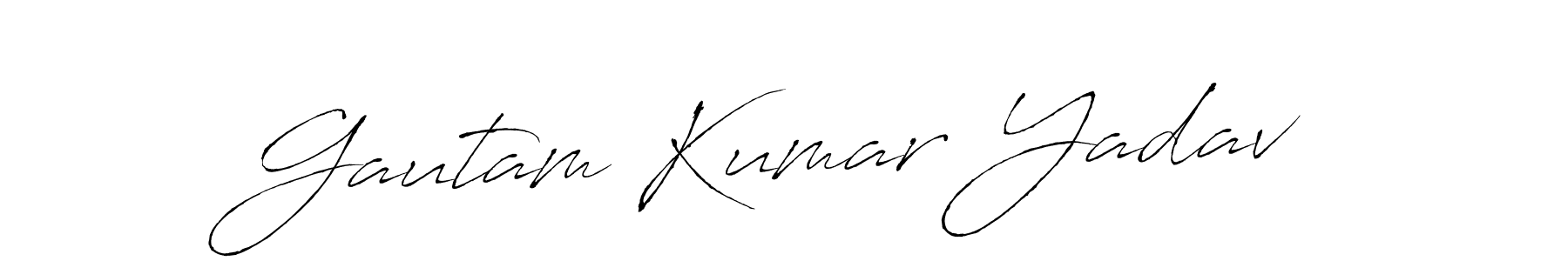 Antro_Vectra is a professional signature style that is perfect for those who want to add a touch of class to their signature. It is also a great choice for those who want to make their signature more unique. Get Gautam Kumar Yadav name to fancy signature for free. Gautam Kumar Yadav signature style 6 images and pictures png
