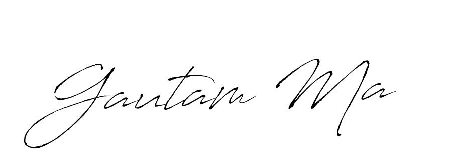 Create a beautiful signature design for name Gautam Ma. With this signature (Antro_Vectra) fonts, you can make a handwritten signature for free. Gautam Ma signature style 6 images and pictures png