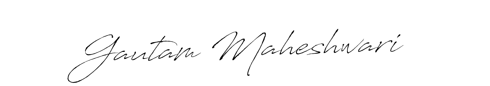 Antro_Vectra is a professional signature style that is perfect for those who want to add a touch of class to their signature. It is also a great choice for those who want to make their signature more unique. Get Gautam Maheshwari name to fancy signature for free. Gautam Maheshwari signature style 6 images and pictures png