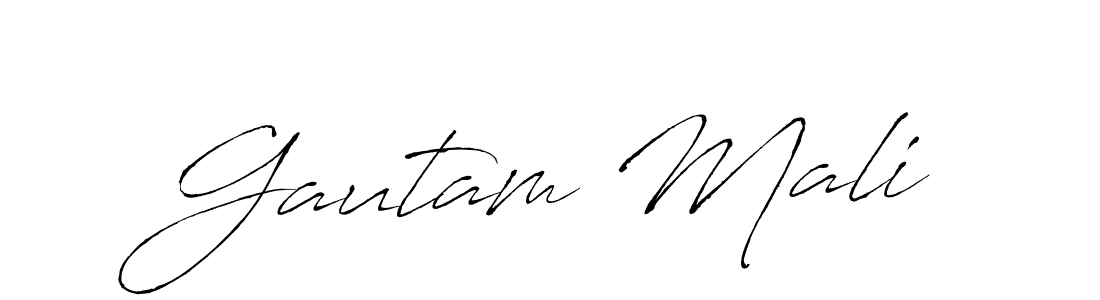 This is the best signature style for the Gautam Mali name. Also you like these signature font (Antro_Vectra). Mix name signature. Gautam Mali signature style 6 images and pictures png