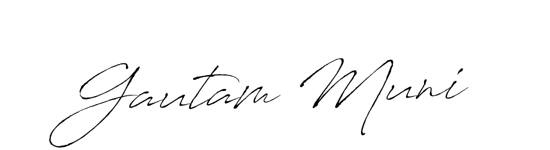 How to make Gautam Muni signature? Antro_Vectra is a professional autograph style. Create handwritten signature for Gautam Muni name. Gautam Muni signature style 6 images and pictures png