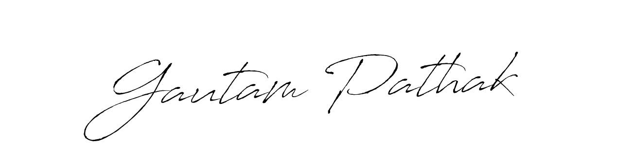 The best way (Antro_Vectra) to make a short signature is to pick only two or three words in your name. The name Gautam Pathak include a total of six letters. For converting this name. Gautam Pathak signature style 6 images and pictures png