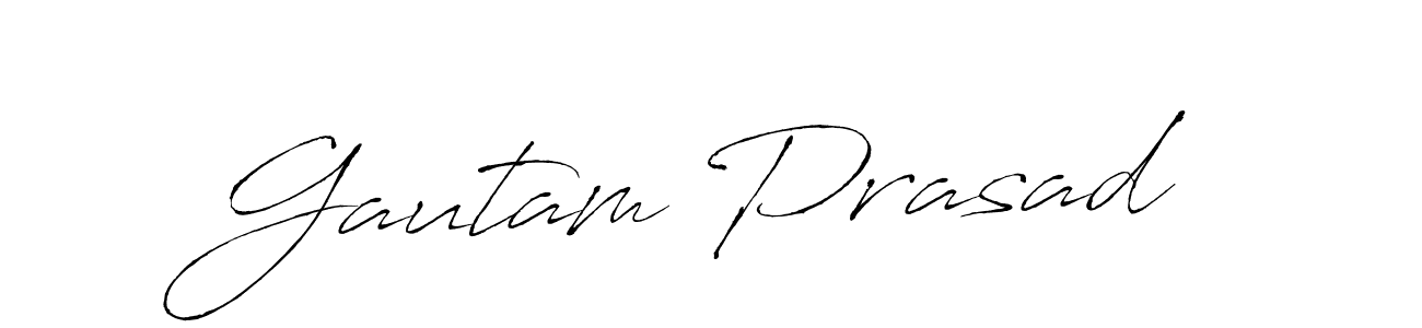 Design your own signature with our free online signature maker. With this signature software, you can create a handwritten (Antro_Vectra) signature for name Gautam Prasad. Gautam Prasad signature style 6 images and pictures png