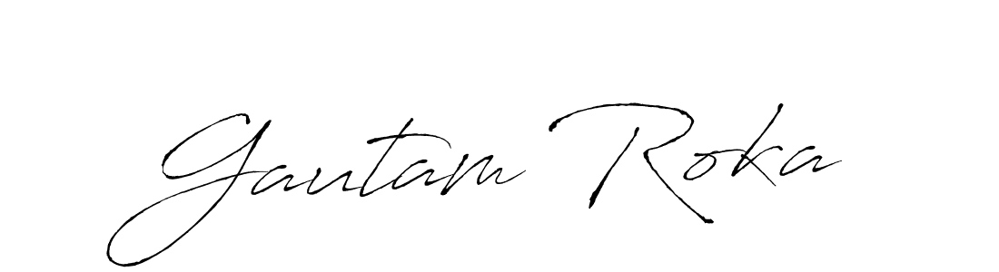 This is the best signature style for the Gautam Roka name. Also you like these signature font (Antro_Vectra). Mix name signature. Gautam Roka signature style 6 images and pictures png