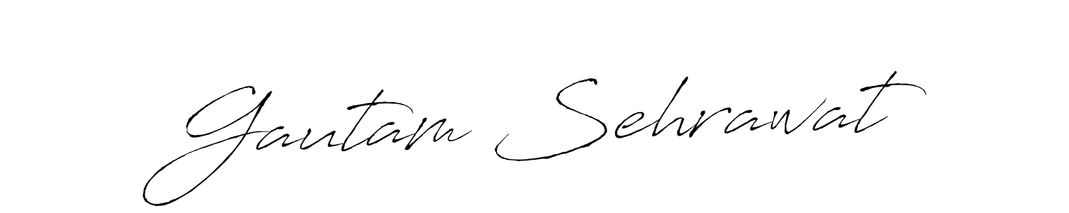 How to make Gautam Sehrawat name signature. Use Antro_Vectra style for creating short signs online. This is the latest handwritten sign. Gautam Sehrawat signature style 6 images and pictures png