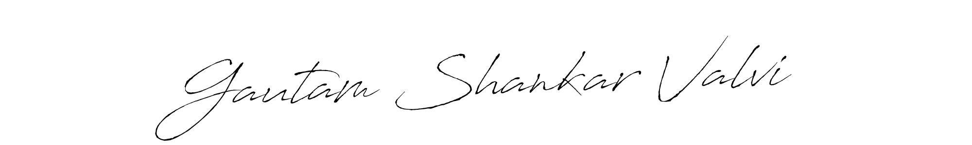 Gautam Shankar Valvi stylish signature style. Best Handwritten Sign (Antro_Vectra) for my name. Handwritten Signature Collection Ideas for my name Gautam Shankar Valvi. Gautam Shankar Valvi signature style 6 images and pictures png