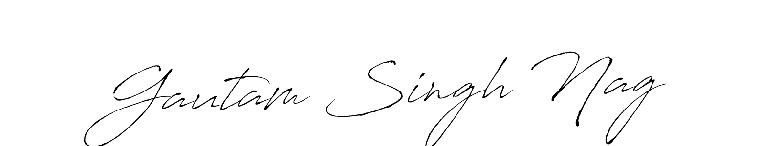 Make a short Gautam Singh Nag signature style. Manage your documents anywhere anytime using Antro_Vectra. Create and add eSignatures, submit forms, share and send files easily. Gautam Singh Nag signature style 6 images and pictures png